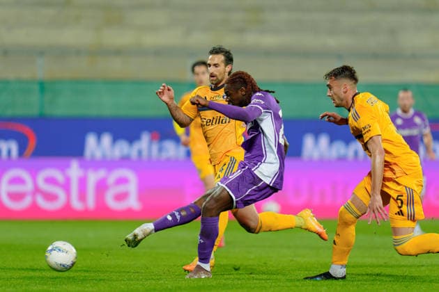 ACF Fiorentina v Pisa SC - Serie A Enilive Moise Kean of ACF Fiorentina scores first goal during the serie Serie A Enilive match between ACF Fiorentina and Pisa SC at Stadio Artemio Franchi on February 23, 2026 in Florence, Italy Florence Stadio Artemio Franchi Tuscany Italy Copyright: xGiuseppexMaffiax 260223_SerieA_Lazio-Atalanta_GM_07030
