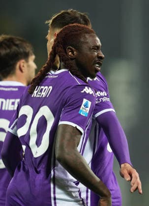 February 23, 2026, Florence, Italy: Fiorentina s foward Moise Kean celebrate after scoring a goal during the Italian serie A soccer match ACF Fiorentina vs AC Pisa at the Artemio Franchi Stadium in Florence, Italy, 23 February 2026, ANSA CLAUDIO GIOVANNINI Serie A: Fiorentina - Pisa  - ZUMAa110 20260223_zaf_a110_030 Copyright: xClaudioxGiovanninix