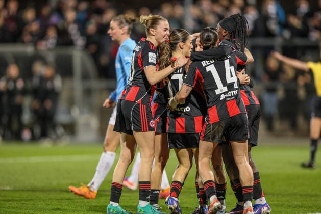GER, Frankfurt, Eintracht Frankfurt vs SC Freiburg, Google Pixel Bundesliga, Football, DFB, Season 2025 2026, Stadion am Brentanobad, 19 Matchday in picture Elisa Senß Eintracht Frankfurt Women 6 scores the 2 0, Goal, Cheers and joy, Emotions DFB DFL REGULATIONS PROHIBIT ANY USE OF PHOTOGRAPHS AS IMAGE SEQUENCES AND OR QUASI VIDEO, 23 02 2026 Copyright: HMBxMedia HendrikxHamelau