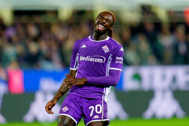 ACF Fiorentina v Pisa SC - Serie A Enilive Moise Kean of ACF Fiorentina reacts by sticking out his tongue during the serie Serie A Enilive match between ACF Fiorentina and Pisa SC at Stadio Artemio Franchi on February 23, 2026 in Florence, Italy Florence Stadio Artemio Franchi Tuscany Italy Copyright: xGiuseppexMaffiax 260223_SerieA_Fiorentina-Pisa_GM_08014
