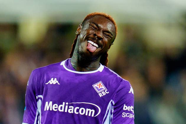 ACF Fiorentina v Pisa SC - Serie A Enilive Moise Kean of ACF Fiorentina reacts by sticking out his tongue during the serie Serie A Enilive match between ACF Fiorentina and Pisa SC at Stadio Artemio Franchi on February 23, 2026 in Florence, Italy Florence Stadio Artemio Franchi Tuscany Italy Copyright: xGiuseppexMaffiax 260223_SerieA_Fiorentina-Pisa_GM_08018-2