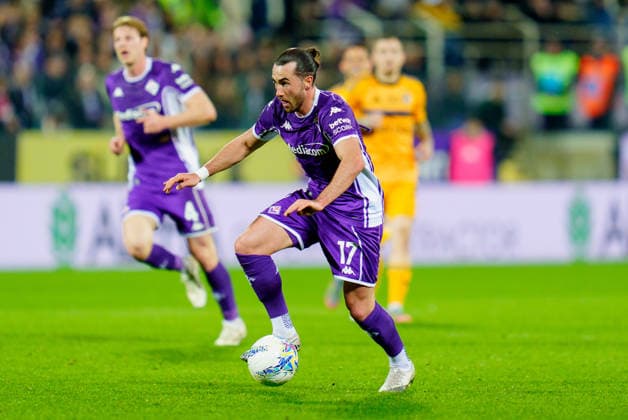ACF Fiorentina v Pisa SC - Serie A Enilive Jack Harrison of ACF Fiorentina in action during the serie Serie A Enilive match between ACF Fiorentina and Pisa SC at Stadio Artemio Franchi on February 23, 2026 in Florence, Italy Florence Stadio Artemio Franchi Tuscany Italy Copyright: xGiuseppexMaffiax 260223_SerieA_Fiorentina-Pisa_GM_08970