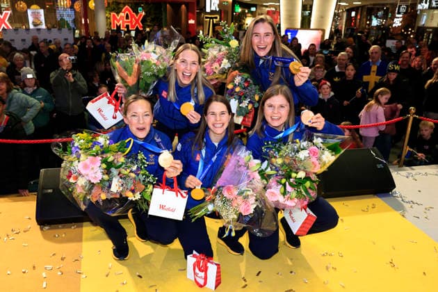 Milano Cortina 2026, arrival of Team Sweden in Stockholm