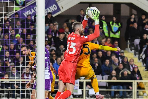 David De Gea Quintana (Fiorentina) saves a goal during ACF Fiorentina vs Pisa SC, Italian soccer Serie A match in Florence, Italy, February 23 2026  Copyright: xFabioxFagiolini IPAxSportx xipa-agency.netx xx IPA_71938013 IPA_Agency_IPA71938013