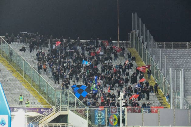 CALCIO - Serie A - ACF Fiorentina vs Pisa SC Pisa supporters during ACF Fiorentina vs Pisa SC, Italian soccer Serie A match in Florence, Italy, February 23 2026 Florence Italy  Copyright: xIPAxSport ABACAx