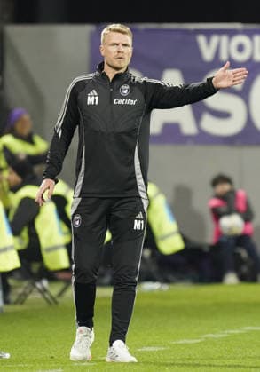 Pisa™s head coach Oscar Hiljemark gestures during the Serie A soccer match between Fiorentina and Pisa at the Artemio Franchi stadium in Florence, center of Italy - Monday, February 23, 2026. - Soccer  Copyright: xMarcoxBucco LaxPressex