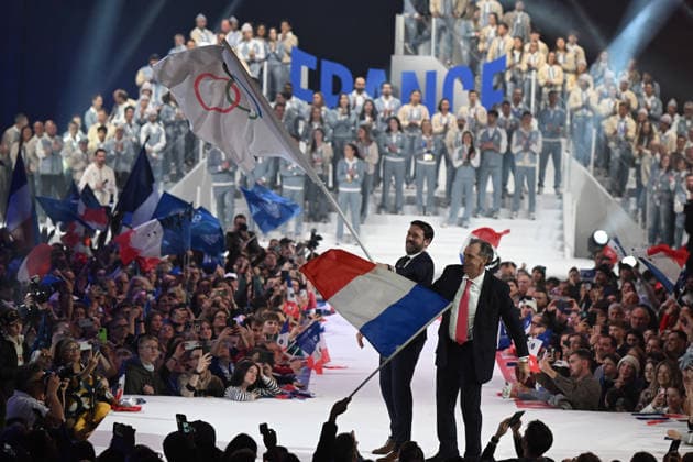 JO2026 : cÃ rÃ monie olympique - retour de la delegation francaise - Albertville Ceremony of the French delegation and the handover of the Olympic flag to France the day after the closing ceremony of the Milan-Cortina, Italy 2026 Winter Olympic Games, Olympische Spiele, Olympia, OS Albertville, Isere, February 23, 2026 ALBERTVILLEFrance  Copyright: xMouradxAllilix