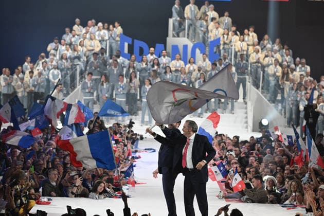 JO2026 : cÃ rÃ monie olympique - retour de la delegation francaise - Albertville Ceremony of the French delegation and the handover of the Olympic flag to France the day after the closing ceremony of the Milan-Cortina, Italy 2026 Winter Olympic Games, Olympische Spiele, Olympia, OS Albertville, Isere, February 23, 2026 ALBERTVILLEFrance  Copyright: xMouradxAllilix