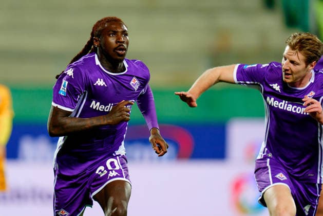 ACF Fiorentina v Pisa SC - Serie A Enilive Moise Kean of ACF Fiorentina celebrates after scoring first goal during the serie Serie A Enilive match between ACF Fiorentina and Pisa SC at Stadio Artemio Franchi on February 23, 2026 in Florence, Italy Florence Stadio Artemio Franchi Tuscany Italy Copyright: xGiuseppexMaffiax 260223_SerieA_Fiorentina-Pisa_GM_07087