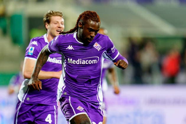 ACF Fiorentina v Pisa SC - Serie A Enilive Moise Kean of ACF Fiorentina celebrates after scoring first goal during the serie Serie A Enilive match between ACF Fiorentina and Pisa SC at Stadio Artemio Franchi on February 23, 2026 in Florence, Italy Florence Stadio Artemio Franchi Tuscany Italy Copyright: xGiuseppexMaffiax 260223_SerieA_Fiorentina-Pisa_GM_07117