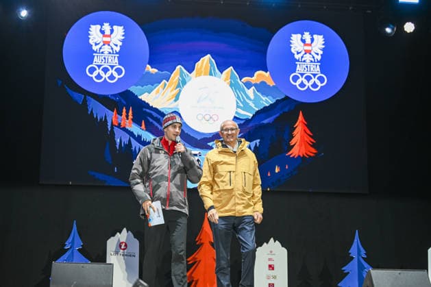 Milano Cortina 2026, arrival of Team Austria in Innsbruck