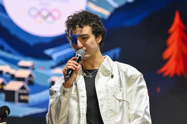 OLYMPICS - Winter Olympic Games, Olympische Spiele, Olympia, OS Milano Cortina 2026 INNSBRUCK,AUSTRIA,23.FEB.26 - OLYMPICS - Winter Olympic Games Milano Cortina 2026, Olympic Team Austria, medal celebration. Image shows showact Cosmo.  GEPAxpictures xDanielxSchoenherr