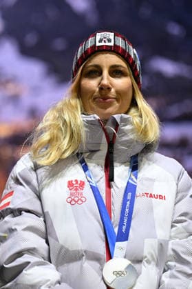 OLYMPICS - Winter Olympic Games, Olympische Spiele, Olympia, OS Milano Cortina 2026 INNSBRUCK,AUSTRIA,23.FEB.26 - OLYMPICS - Winter Olympic Games Milano Cortina 2026, Olympic Team Austria, medal celebration. Image shows Sabine Payer (AUT).  GEPAxpictures xDanielxSchoenherr