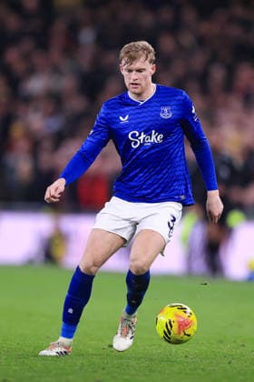 Fußball Premier League Everton gegen Manchester United 23. Februar 2026 Premier League Everton gegen Manchester United Jarrad Branthwaite von Everton Foto Simon Stacpoole Abseits Liverpool UK  Copyright: xSimonxStacpoolexOffside