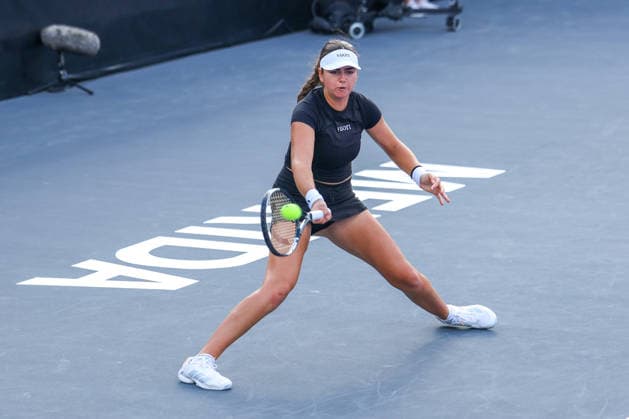 WTA MERIDA OPEN 2026 WTA MERIDA OPEN 2026 M STAKUSIC VS D YASTREMSKA 23022026 MERIDA, YUCATAN, MEXICO Action photo of canadian Marina Stakusic, during day 1 of the WTA Merida Open 2026, held at the Yucatan Country Club of Merida, Yucatan, Mexico Action photo of canadian Marina Stakusic, during day 1 of the WTA Merida Open 2026, held at the Yucatan Country Club of Merida, Yucatan, Mexico PHOTO BY IMAGENSHOP MERIDA YUCATAN MEXICO Copyright: xBarbaraxRamosxVillalobosx
