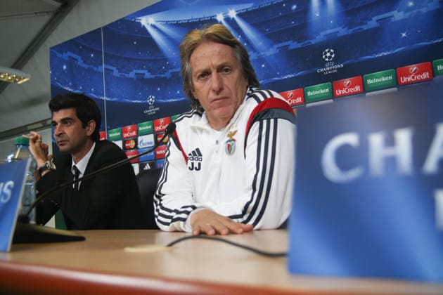 SL Benfica Training Session SAINT PETERSBURG, RUSSIA - NOVEMBER 25: Head coach Jorge Jesus of SL Benfica attends a press conference, PK, Pressekonferenz ahead of their UEFA Champions League Group C match against Zenit Saint-Petersburg at the Petrovsky Stadium in Saint-Petersburg , Russia on November 25, 2014. Sergey Mihailicenko Anadolu Agency Saint Petersburg Saint Petersburg City. Editorial use only. Please get in touch for any other usage.  Copyright: x2025xAnadoluxSergeyxMihailicenkox