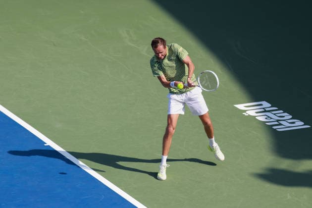 Daniil Medvedev, Dubai Duty Free Tennis Championships, Dubai, U A E Tennis Dubai Tennis Championships 2025 ATP Dubai Duty Free Tennis Stadium Dubai United Arab Emirates 24 February 2026 Copyright: xJuergenxHasenkopfx