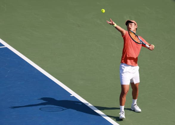 Juncheng Shang CHN Dubai Duty Free Tennis Championships, Dubai, U A E Tennis Dubai Tennis Championships 2025 ATP Dubai Duty Free Tennis Stadium Dubai United Arab Emirates 24 February 2026 Copyright: xJuergenxHasenkopfx