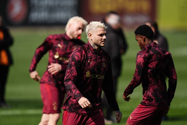 Ahead of the Juventus v Galatasaray - UEFA Champions League ISTANBUL, TURKIYE - FEBRUARY 24: Mauro Icardi of Galatasaray attends the training session ahead of the UEFA Champions League round of 16 play-off second leg match against Juventus at the Kemerburgaz Metin Oktay Training Facilities in Istanbul, Turkiye on February 24, 2026. Hakan Akgun Anadolu Istanbul Turkey. Editorial use only. Please get in touch for any other usage.  Copyright: x2026xAnadoluxHakanxAkgunx