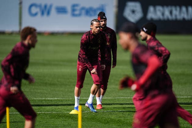 Ahead of the Juventus v Galatasaray - UEFA Champions League ISTANBUL, TURKIYE - FEBRUARY 24: Leroy Sane of Galatasaray attends the training session ahead of the UEFA Champions League round of 16 play-off second leg match against Juventus at the Kemerburgaz Metin Oktay Training Facilities in Istanbul, Turkiye on February 24, 2026. Hakan Akgun Anadolu Istanbul Turkey. Editorial use only. Please get in touch for any other usage.  Copyright: x2026xAnadoluxHakanxAkgunx