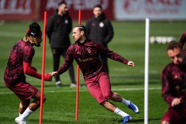 Ahead of the Juventus v Galatasaray - UEFA Champions League ISTANBUL, TURKIYE - FEBRUARY 24: Leroy Sane of Galatasaray attends the training session ahead of the UEFA Champions League round of 16 play-off second leg match against Juventus at the Kemerburgaz Metin Oktay Training Facilities in Istanbul, Turkiye on February 24, 2026. Hakan Akgun Anadolu Istanbul Turkey. Editorial use only. Please get in touch for any other usage.  Copyright: x2026xAnadoluxHakanxAkgunx