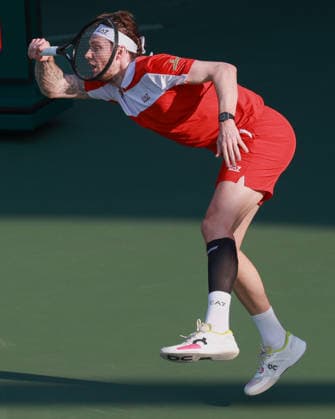Alexander Bublik, Dubai Duty Free Tennis Championships, Dubai, U A E Tennis Dubai Tennis Championships 2025 ATP Dubai Duty Free Tennis Stadium Dubai United Arab Emirates 24 February 2026 Copyright: xJuergenxHasenkopfx