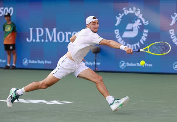 Jan Lennard Struff GER , Dubai Duty Free Tennis Championships, Dubai, U A E Tennis Dubai Tennis Championships 2025 ATP Dubai Duty Free Tennis Stadium Dubai United Arab Emirates 24 February 2026 Copyright: xJuergenxHasenkopfx