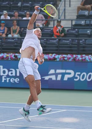 Jan Lennard Struff GER , Dubai Duty Free Tennis Championships, Dubai, U A E Tennis Dubai Tennis Championships 2025 ATP Dubai Duty Free Tennis Stadium Dubai United Arab Emirates 24 February 2026 Copyright: xJuergenxHasenkopfx