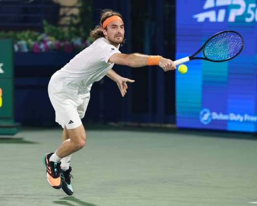Stefanos Tsitsipas, Dubai Duty Free Tennis Championships, Dubai, U A E Tennis Dubai Tennis Championships 2025 ATP Dubai Duty Free Tennis Stadium Dubai United Arab Emirates 24 February 2026 Copyright: xJuergenxHasenkopfx