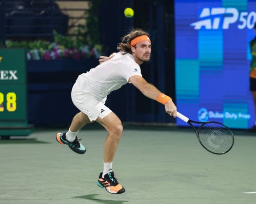 Stefanos Tsitsipas, Dubai Duty Free Tennis Championships, Dubai, U A E Tennis Dubai Tennis Championships 2025 ATP Dubai Duty Free Tennis Stadium Dubai United Arab Emirates 24 February 2026 Copyright: xJuergenxHasenkopfx