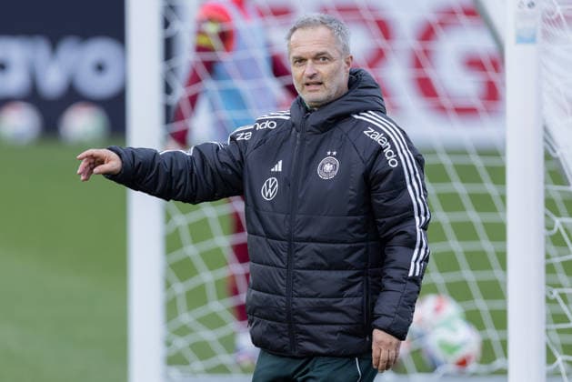Training German national womens soccer team national coach Christian Wück Training of the womens national team before the World Cup qualifiers against Slovenia and Norway on February 24, 2026 in Frankfurt am Main, Frankfurt am Main Hessen Germany DFB Campus