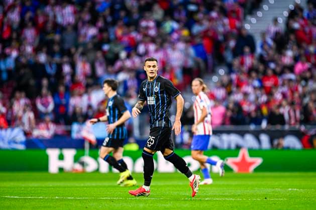 Atletico de Madrid v Club Brugge - UEFA Champions League MADRID, SPAIN - FEBRUARY 24 : Stankovic Aleksandar midfielder of Club Brugge in action during the UEFA Champions League 2025 26 knockout phase play-off match second leg between Atletico de Madrid and Club Brugge on February 24, 2026 in Madrid, Spain, 24 02 2026 Madrid Spain  Copyright: xTomasxSiskx