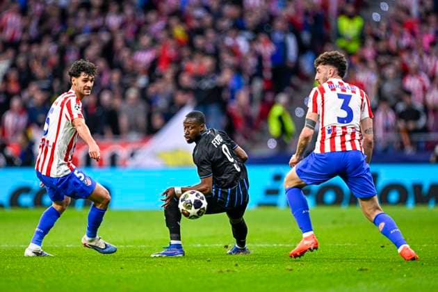 Atletico de Madrid v Club Brugge - UEFA Champions League MADRID, SPAIN - FEBRUARY 24 : Forbs Carlos forward of Club Brugge in action during the UEFA Champions League 2025 26 knockout phase play-off match second leg between Atletico de Madrid and Club Brugge on February 24, 2026 in Madrid, Spain, 24 02 2026 Madrid Spain  Copyright: xTomasxSiskx