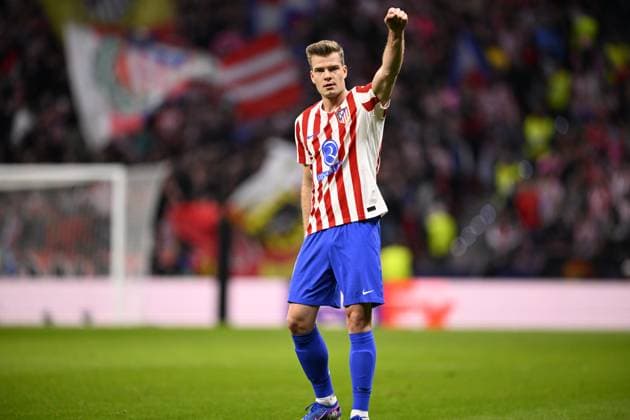 Atletico de Madrid v Club Brugge - UEFA Champions League MADRID, SPAIN - FEBRUARY 24 : Sorloth Alexander forward of Atletico de Madrid celebrating scoring a goal (1-0) during the UEFA Champions League 2025 26 knockout phase play-off match second leg between Atletico de Madrid and Club Brugge on February 24, 2026 in Madrid, Spain, 24 02 2026 Madrid Spain  Copyright: xTomasxSiskx