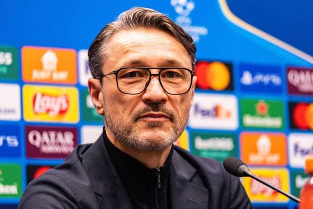 24 02 2026, Atalanta Bergamo vs Borussia Dortmund, UEFA Champions League, Playoffs second leg The press conference before the second leg with Niko Kovac Borussia Dortmund, coach and Jobe Bellingham Borussia Dortmund, 7 Regulations prohibit any use of photographs as image sequences and or quasi video Copyright: xBahhoxKarax