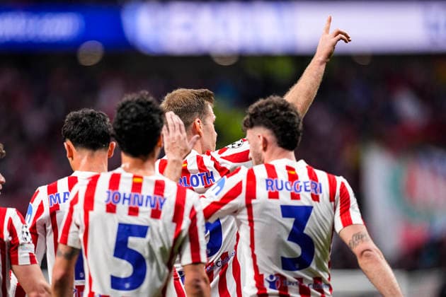 February 24, 2026, Madrid, Madrid, Spain: Alexander Sorloth of Atletico de Madrid celebrates a goal during the UEFA Champions League 2025 26 KO play-offs Second Leg match between Atletico de Madrid and Club Brugge KV at Riyadh Air Metropolitano on February 24, 2026, in Madrid, Spain. Madrid Spain - ZUMAa181 20260224_zaa_a181_050 Copyright: xOscarxJ.xBarrosox
