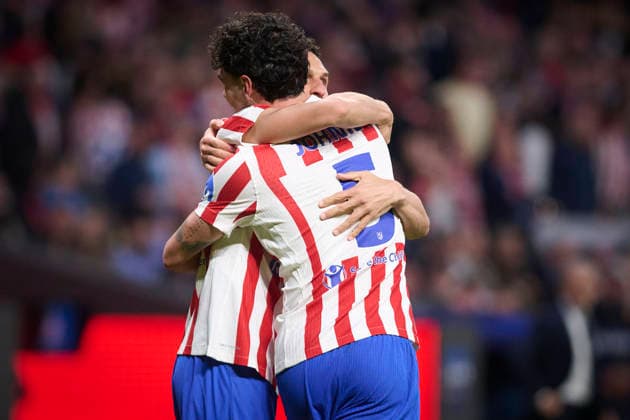 ATLETICO DE MADRID v CLUB BRUGGE KV. CHAMPIONS LEAGUE 2025 2026. ROUND KO PLAY-OFFS 2ND LEG MATCH. Atletico de Madrid s Johnny Cardoso and Koke Resurreccion celebrate goal during Champions League 2025 2026, KO play-offs 2nd leg match. February 24 ,2026. (ALTERPHOTOS Jorge Ropero) MadridSpain  Copyright: xJorgexRoperox
