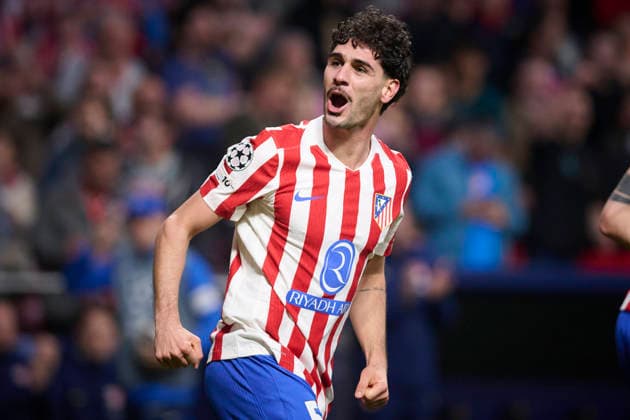ATLETICO DE MADRID v CLUB BRUGGE KV. CHAMPIONS LEAGUE 2025 2026. ROUND KO PLAY-OFFS 2ND LEG MATCH. Atletico de Madrid s Johnny Cardoso celebrates goal during Champions League 2025 2026, KO play-offs 2nd leg match. February 24 ,2026. (ALTERPHOTOS Jorge Ropero) MadridSpain  Copyright: xJorgexRoperox