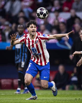 MADRID, SPAIN - FEBRUARY 24: Johnny Cardoso of Atletico de Madrid during the UEFA Champions League 2025 26 match between Atletico de Madrid and Club Brugge at the Metropolitano Stadium in Madrid, Spain (Photo by Ricardo Nogueira Sports Press Photo)  Copyright: xPedroxLoureiro SportsxPressxPhotx Sportspressphoto_SPR97177