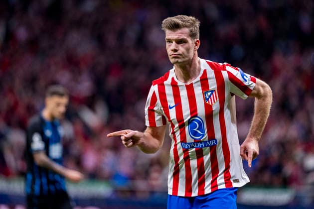 Atletico de Madrid v Club Brugge KV - UEFA Champions League 2025 26 League Knockout Play-off Second Leg Alexander Sorloth of Atletico de Madrid celebrates his goal during the UEFA Champions League 2025 26 League Knockout Play-off Second Leg match between Atletico de Madrid and Club Brugge KV at Estadio Riyadh Air Metropolitano on February 24, 2026 in Madrid, Spain. Madrid Estadio Riyadh Air Metropolitano Madrid Spain Copyright: xAlbertoxGardinx AGardin_20260224_Foot_Champ_Atl_Mad_Bru_0860