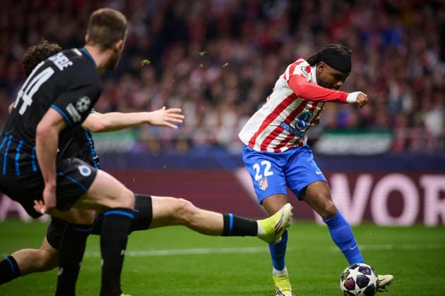 ATLETICO DE MADRID v CLUB BRUGGE KV. CHAMPIONS LEAGUE 2025 2026. ROUND KO PLAY-OFFS 2ND LEG MATCH. Atletico de Madrid s Ademola Lookman during Champions League 2025 2026, KO play-offs 2nd leg match. February 24 ,2026. (ALTERPHOTOS Jorge Ropero) MadridSpain  Copyright: xJorgexRoperox