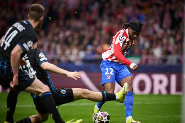 ATLETICO DE MADRID v CLUB BRUGGE KV. CHAMPIONS LEAGUE 2025 2026. ROUND KO PLAY-OFFS 2ND LEG MATCH. Atletico de Madrid s Ademola Lookman during Champions League 2025 2026, KO play-offs 2nd leg match. February 24 ,2026. (ALTERPHOTOS Jorge Ropero) MadridSpain  Copyright: xJorgexRoperox