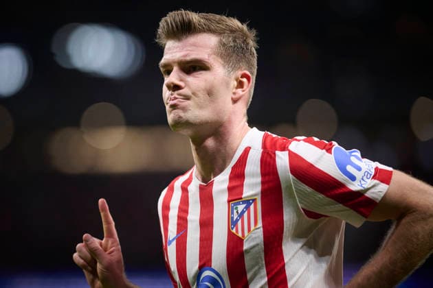 Atletico de Madrid s Alexander Sorloth celebrates goal during Champions League 2025 2026, KO play-offs 2nd leg match. February 24 ,2026. (2026022497)