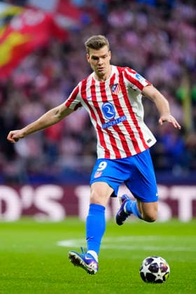 Atletico de Madrid v Club Brugge KV - UEFA Champions League 2025 26 League Knockout Play-off Second Leg Alexander Sorloth centre-forward of Atletico de Madrid and Norway in action during the UEFA Champions League 2025 26 League Knockout Play-off Second Leg match between Atletico de Madrid and Club Brugge KV at Estadio Riyadh Air Metropolitano on February 24, 2026 in Madrid, Spain. Madrid Spain  Copyright: xJosexBretonx originalFilename:bretonhernandez-atletico260224_nppbc.jpg