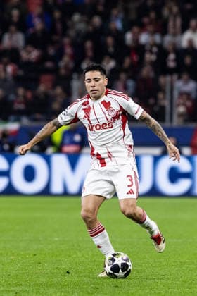 UEFA Champions League Bayer 04 Leverkusen Olympiacos FC 24 02 2026 Francisco Ortega Olympiacos FC, 3 UEFA Champions League Bayer 04 Leverkusen Olympiacos FC BayArena, Leverkusen 24 02 2026 Copyright: xBEAUTIFULxSPORTS Buriakovx