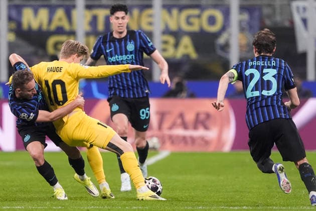 Champions League Inter Milan Bodo Glimt Milan, Italy 20260224 Bodo Glimts Jens Petter Hauge during the Champions League football match between Inter Milan and Bodo Glimt at Stadio San Siro Photo Terje Pedersen NTB Milano Italy EDITORIAL USE ONLY RESTRICTED USE FOR BETTING COMPANIES  Copyright: xTerjexPedersenx xNTBx