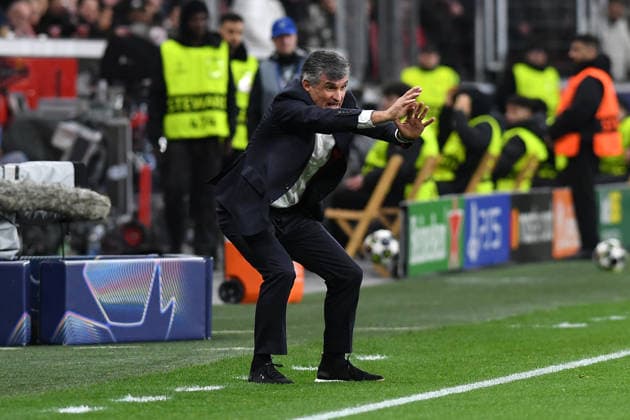 Coach Jose Luis Mendilibar Olympiakos FC gestures during the UEFA Champions League 2025 26 League Knockout Play off Second Leg match between Bayer 04 Leverkusen and Olympiakos Piraeus, BayArena on February 24, 2026 in Leverkusen, Germany, Germany Photo by Ralf Treese DeFodi Images Coach Jose Luis Mendilibar Olympiakos FC gestures during the UEFA Champions League 2025 26 League Knockout Play off Second Leg match between Bayer 04 Leverkusen and Olympiacos FC at BayArena on February 24, 2026 in Leverkusen, Germany Photo by Ralf Treese DeFodi Images