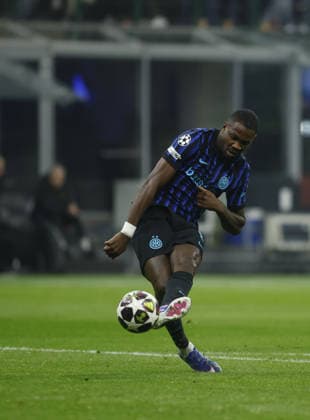 Marcus Thuram of FC Inter during the Uefa Champions League, second leg play-off, season 2025 2026, football match between, FC Internazionale Milano v Fotballklubben Bodo Glimt on 24 February 2026 at â?? Giuseppe Meazza Stadium, San Siro, Milan, Italy Photo Nderim Kaceli  Copyright: xNderimxKaceli IPAxSportx xipa-agency.netx xx IPA_71977896 IPA_Agency_IPA71977896