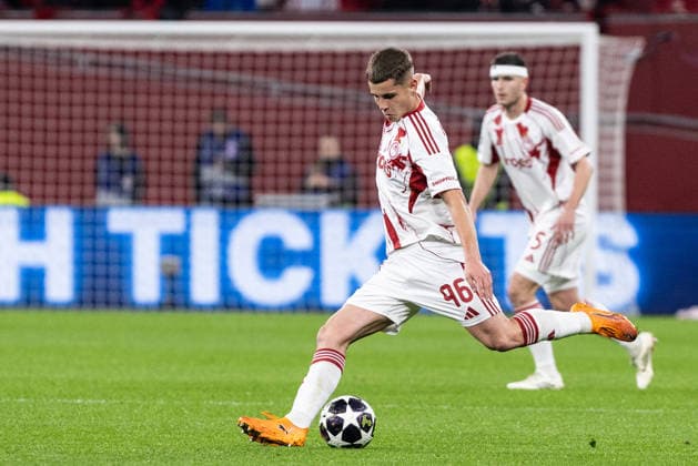 UEFA Champions League Bayer 04 Leverkusen Olympiacos FC 24 02 2026 Christos Mouzakitis Olympiacos FC, 96 UEFA Champions League Bayer 04 Leverkusen Olympiacos FC BayArena, Leverkusen 24 02 2026 Copyright: xBEAUTIFULxSPORTS Buriakovx