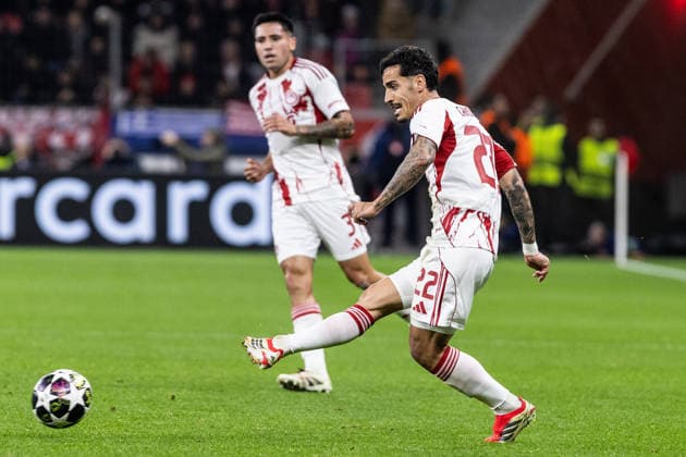UEFA Champions League Bayer 04 Leverkusen Olympiacos FC 24 02 2026 Chiquinho Olympiacos FC, 22 UEFA Champions League Bayer 04 Leverkusen Olympiacos FC BayArena, Leverkusen 24 02 2026 Copyright: xBEAUTIFULxSPORTS Buriakovx